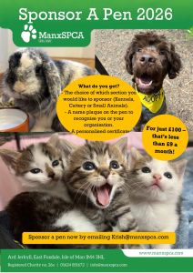 ManxSPCA Sponsor a Pen 2026 - Pack